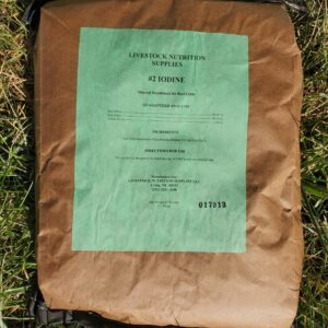 A brown bag with some green paper on it