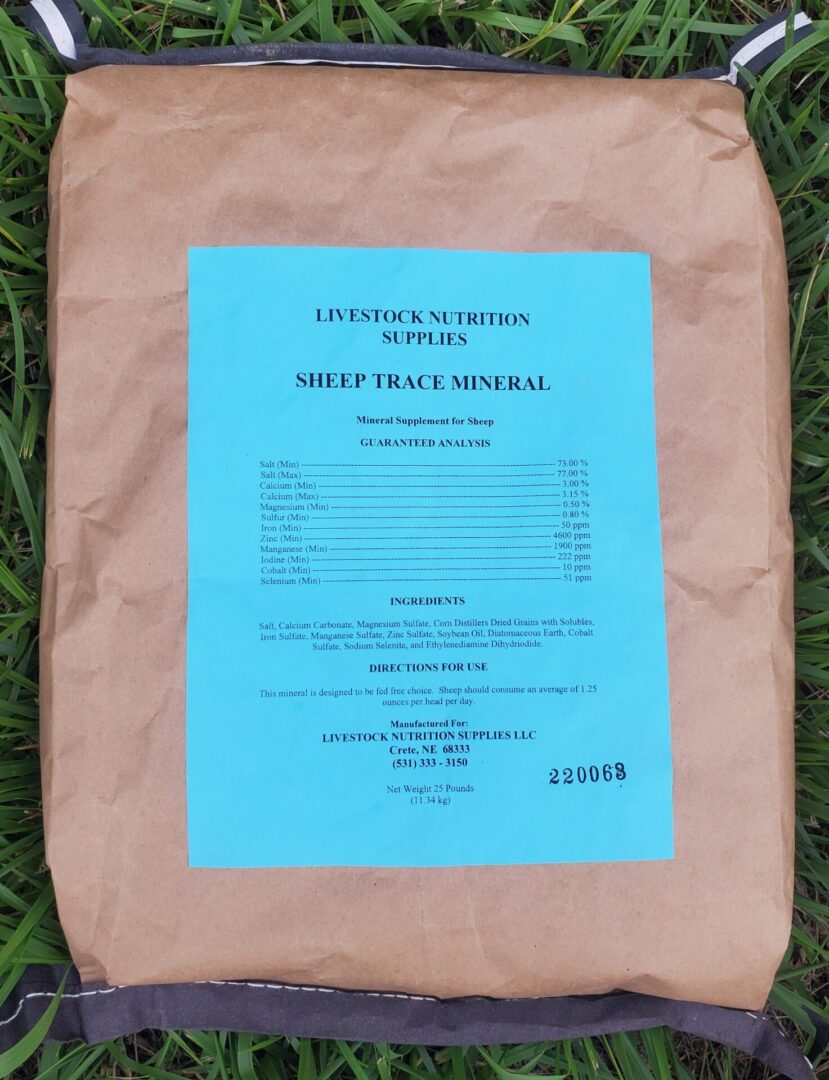 Sheep Trace Mineral Livestock Nutrition Supplies LLC